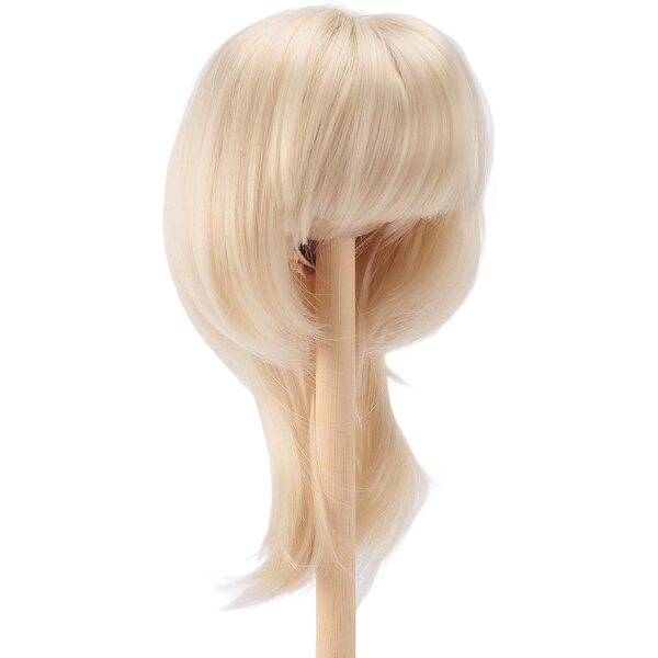 SIXRUN 1/4 Puppenperücke aus weicher Seide, realistisch und elegant, 18,5–21 cm
