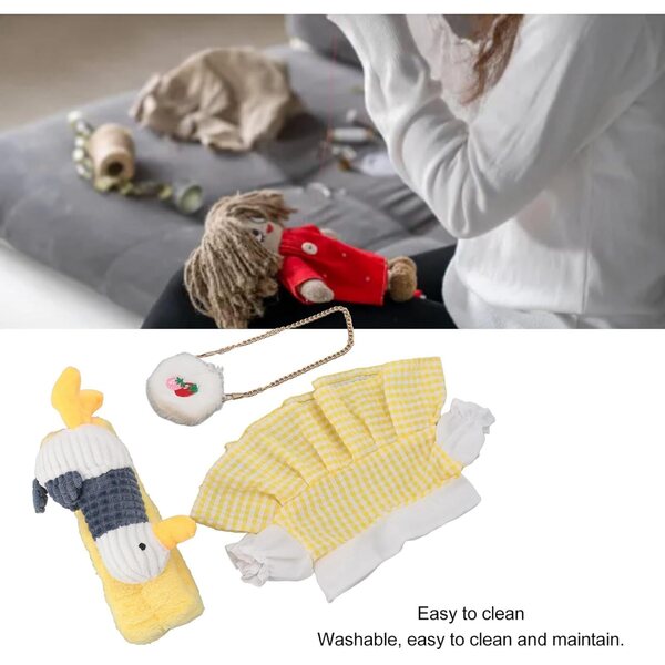 Baumwollkleidung für Cloimei-Plüschpuppen – weiches und waschbares DIY-Kleidungsset