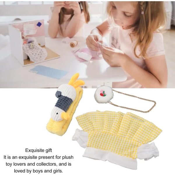 Baumwollkleidung für Cloimei-Plüschpuppen – weiches und waschbares DIY-Kleidungsset