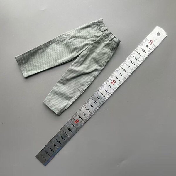 Gestreifte lange Hose für 1/6 12 Zoll Actionfigur – modisch und vielseitig
