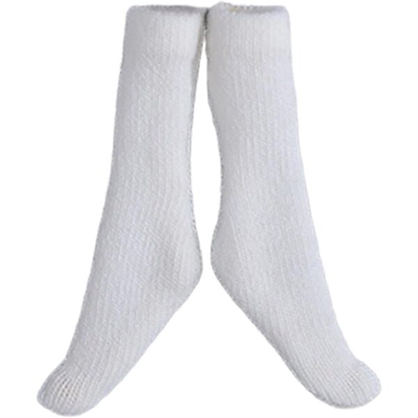 Calzini tubolari per bambole 1/12 - accessorio cosplay e collezionismo, 6 pollici, bianco