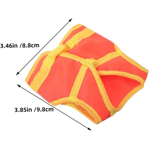 2 Mini Gilet da Costruzione per Bambole Arancione - Accessori Realistici per Gioco e Collezione