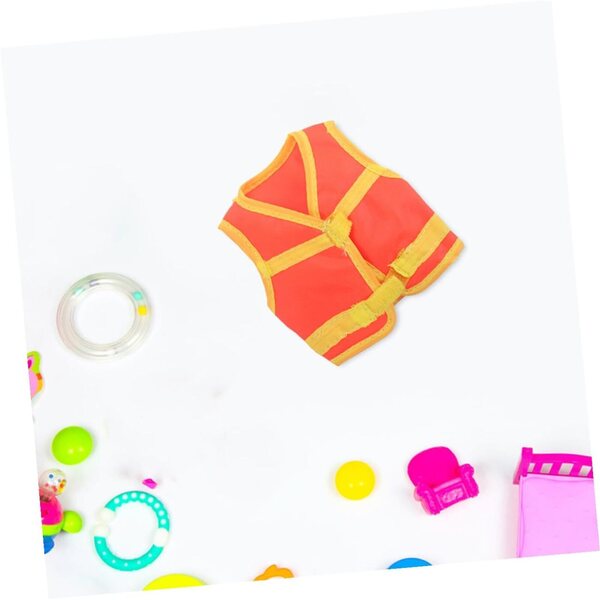Bauweste für Mini-Puppen, 2 Stück, Orange, Zubehör zum Spielen und Heimwerken