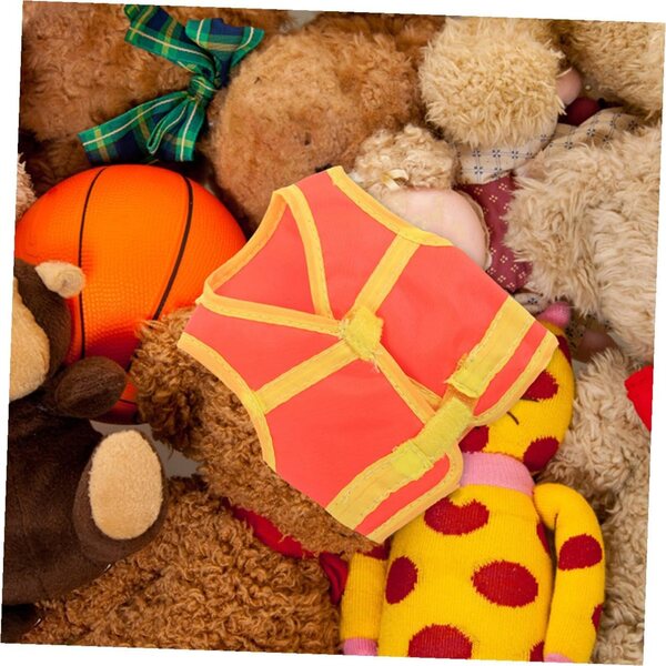 Bauweste für Mini-Puppen, 2 Stück, Orange, Zubehör zum Spielen und Heimwerken