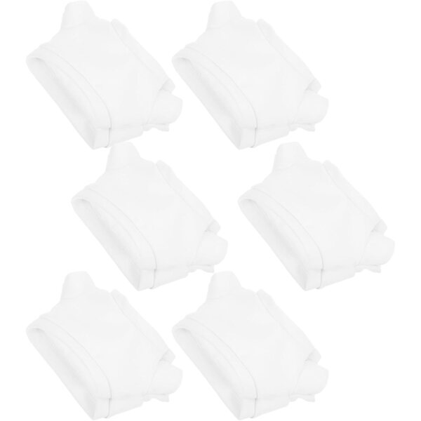Set mit 6 weißen Kleidungsstücken für Teddybären 30 cm – praktisches und wiederverwendbares Zubehör