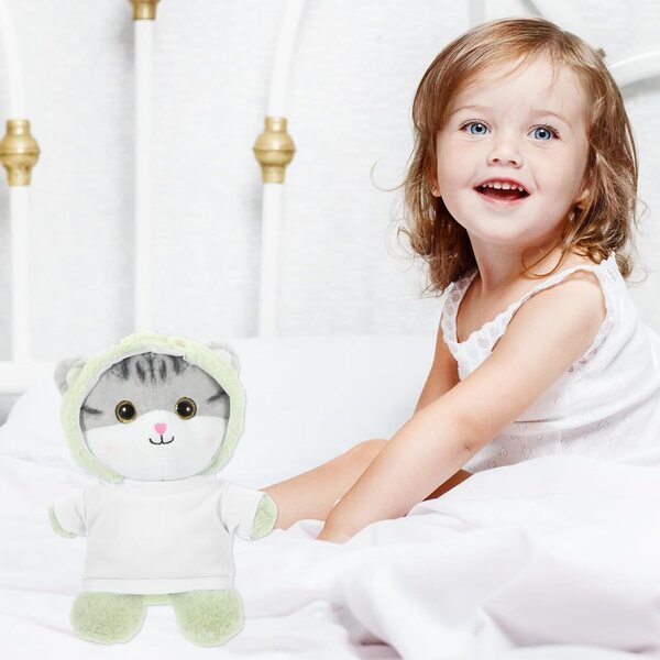 Set mit 6 weißen Kleidungsstücken für Teddybären 30 cm – praktisches und wiederverwendbares Zubehör