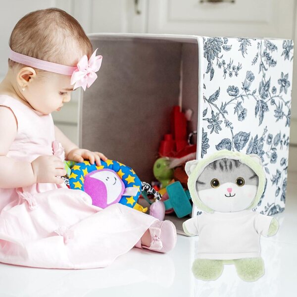 Set mit 6 weißen Kleidungsstücken für Teddybären 30 cm – praktisches und wiederverwendbares Zubehör