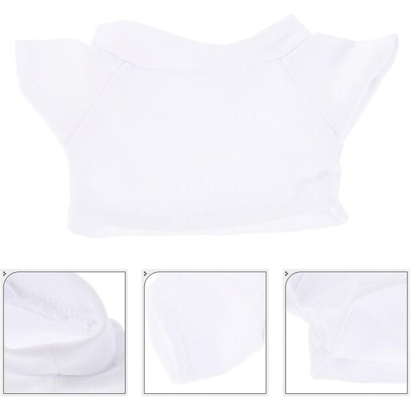 BESTonZON Set 6 T-shirt Orsetto in Cotone per Bambole 20 cm, Morbide e Lavabili