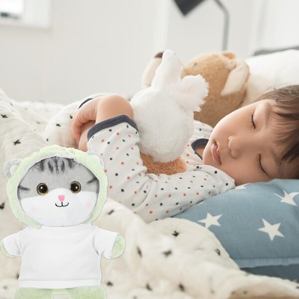 Set 6 Magliette Bianche per Orsetti di Peluche da 30 cm - Vestiti Sostituibili in Tessuto Morbido