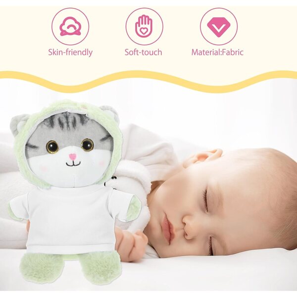 Set 6 Magliette Bianche per Orsetti di Peluche da 30 cm - Vestiti Sostituibili in Tessuto Morbido