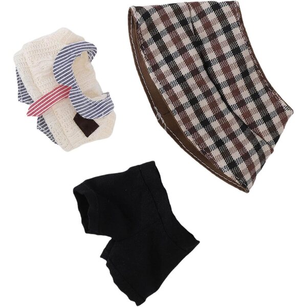 Set vestiti per bambole 17 cm Haofy 3 pezzi morbidi e comodi per gioco e esposizione