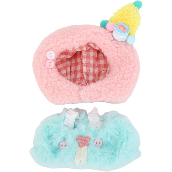 Haofy Set Vestiti Bambola 17 cm in Tessuto Fibra con Cappelli e Accessori