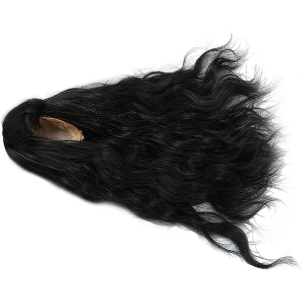 1/6 lockige schwarze hitzebeständige Puppenperücke mit Kugelgelenk