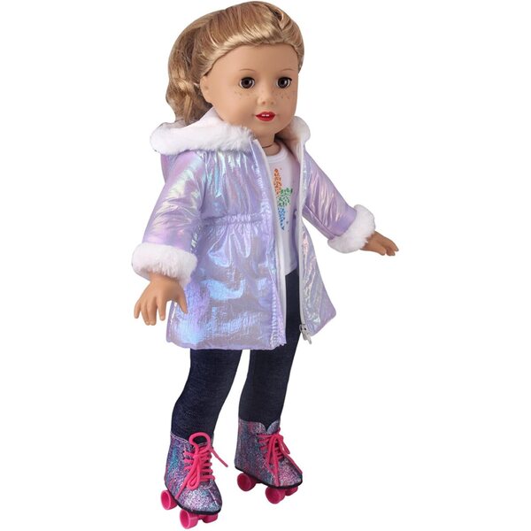 Set Invernale Peluche per Bambole 45,7 cm - Morbido e Caldo Piumino Moda Bambola