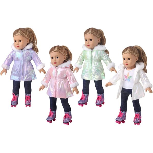 Set Invernale Peluche per Bambole 45,7 cm - Morbido e Caldo Piumino Moda Bambola
