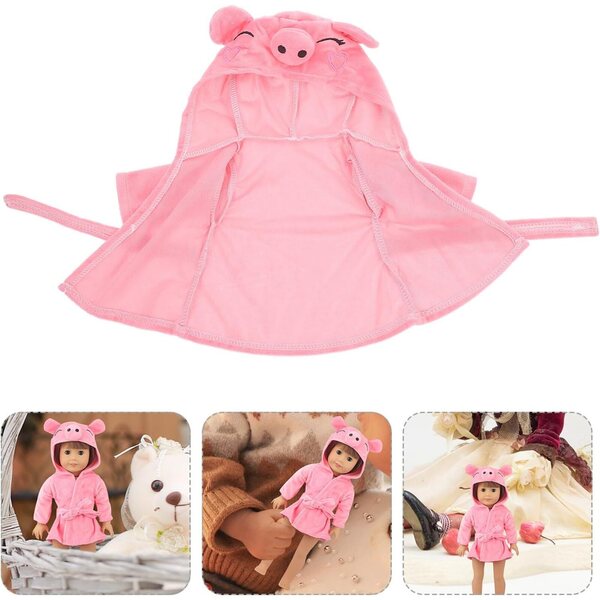 Outfit für 43-cm-Puppen in Form eines weichen Schweins, leicht zu reinigen und zu tragen