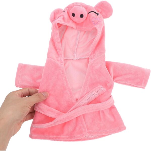 Pigiamino per Bambole Rosa a Forma di Maialino in Peluche, Facile da Usare