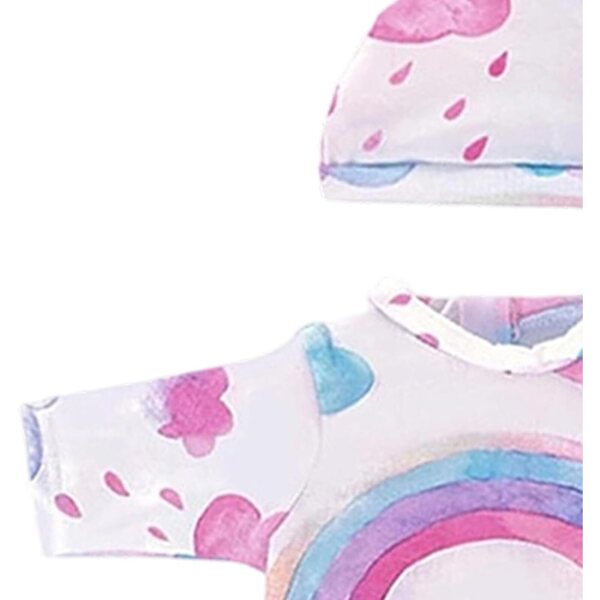 Set Abbigliamento e Accessori Realistici per Bambole 46 cm JINGLING con Culla e Outfit Lavabile