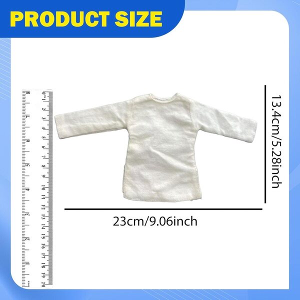 1/6 Langarmshirt für 12 Zoll große weibliche Actionfiguren – Fxzqgnh