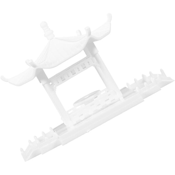 Miniatura Padiglione da Giardino in ABS per Decorazione Interni ed Esterni 10,5x7,2x6,5 cm
