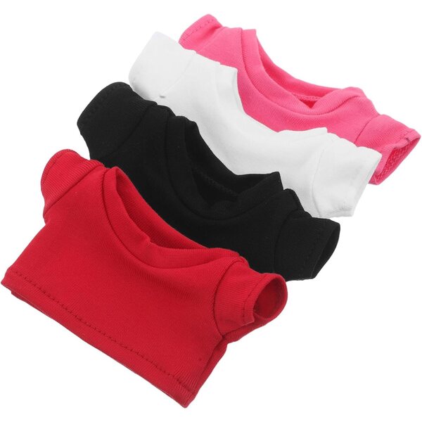 Magliette per Orsi di Peluche ERINGOGO 4pz Sublimazione Tessuto Morbido Colori Assortiti