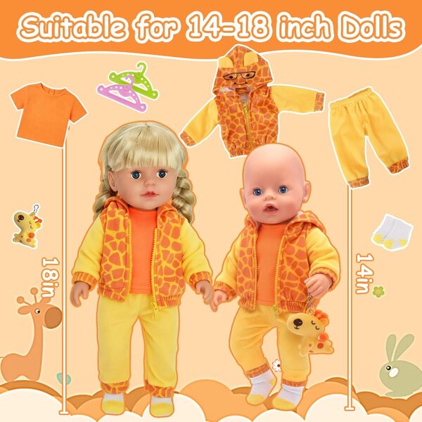 Vestiti per bambole 35-45 cm Orizizhic | Abbigliamento bambini dettagliato