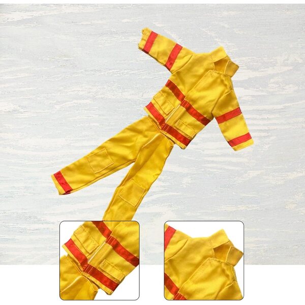 1:6 Feuerwehrmann-Uniform für Mann-Actionfigur 12 Zoll Ysyqkn