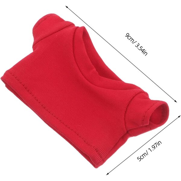 BESPORTBLE 4pz Magliette Bianche per Orsetti di Peluche - Vestiti Miniatura per Bambole