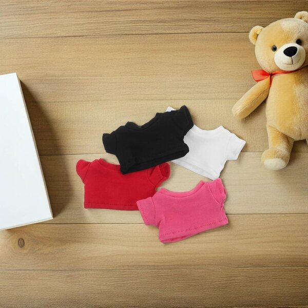 GALPADA Set 4 Magliette per Peluche 9 cm con Orsetto Sublimate Resistenza Sbiadimento