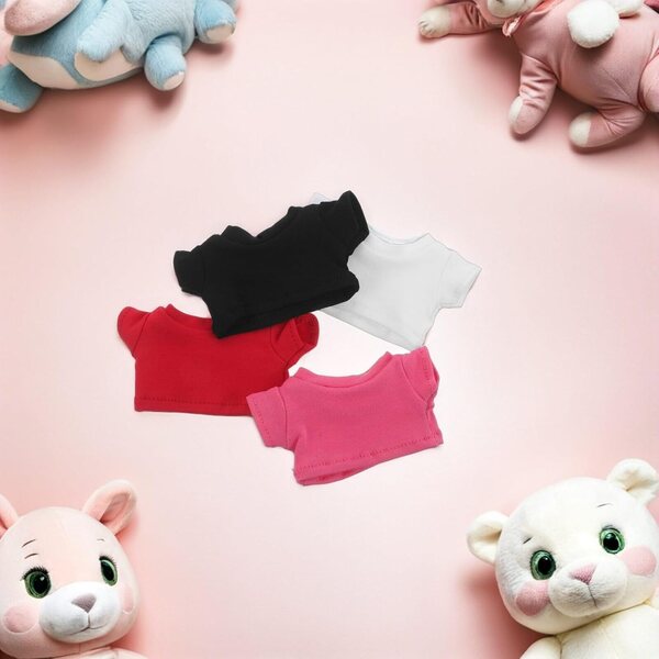 Alasum 4pz Magliette Manica Corta per Orsetti di Peluche Colorate e Morbide