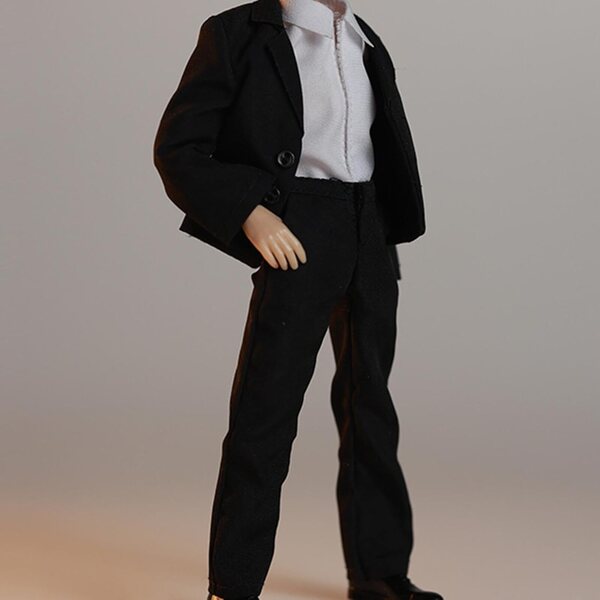 1/12 Miniatur-Anzugset für 6-Zoll-Actionfiguren – Hemd, Jacke, weiße Hose