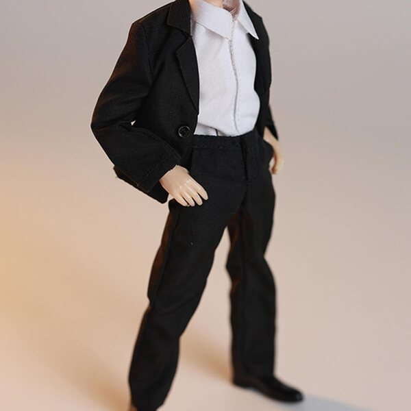 1/12 Miniatur-Anzugset für 6-Zoll-Actionfiguren – Hemd, Jacke, weiße Hose