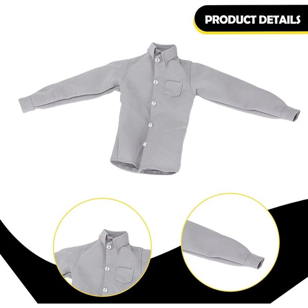 1:6 Freizeit-T-Shirt für 12-Zoll-Actionfiguren – Miniatur-Herrenbekleidung