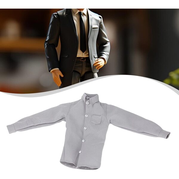 1:6 Freizeit-T-Shirt für 12-Zoll-Actionfiguren – Miniatur-Herrenbekleidung