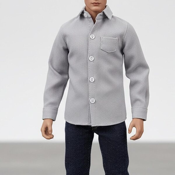 1:6 Freizeit-T-Shirt für 12-Zoll-Actionfiguren – Miniatur-Herrenbekleidung
