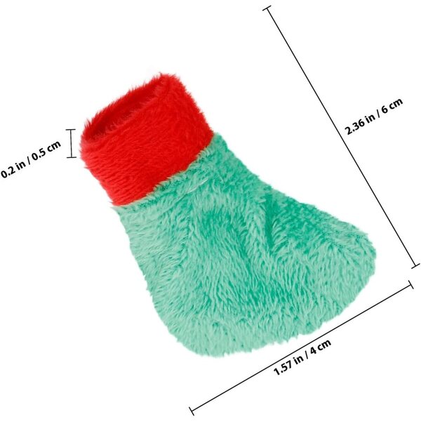Calzini Mini per Bambole Natale in Peluche Colorati per Accessori Fai da Te