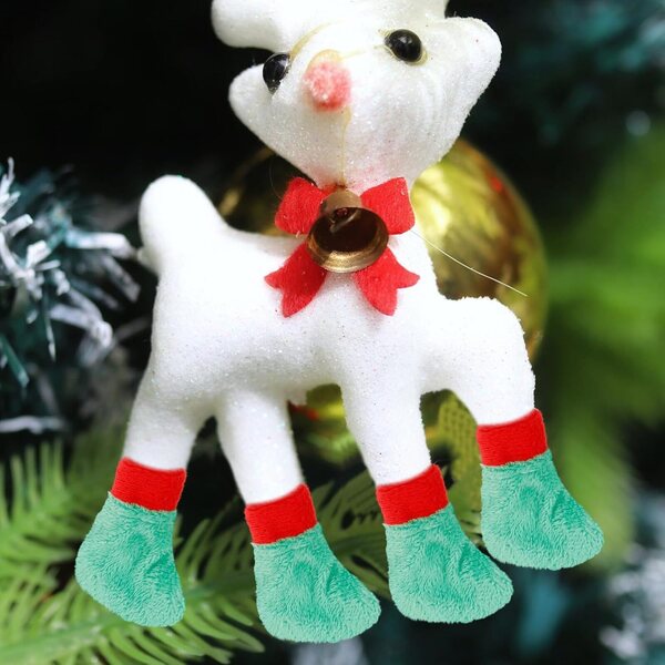 Calzini Mini per Bambole Natale in Peluche Colorati per Accessori Fai da Te