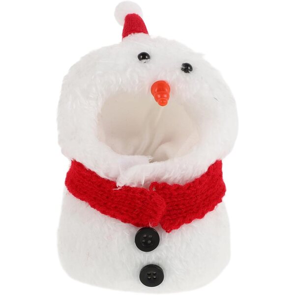 Didiseaon Costume Pupazzo per Bambole Natale - Cappello e Sciarpa Miniatura Decorativa