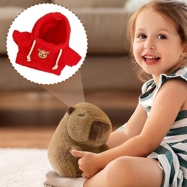 Bekleidungsset für Puppen von 7,87 bis 9,84 Zoll – weiches und kreatives Capybara-T-Shirt