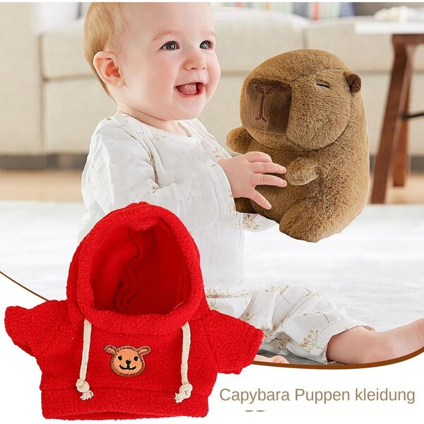 Bekleidungsset für Puppen von 7,87 bis 9,84 Zoll – weiches und kreatives Capybara-T-Shirt
