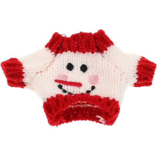 Maglione in Peluche per Bambola Miniatura ERINGOGO Design Natalizio e Morbido