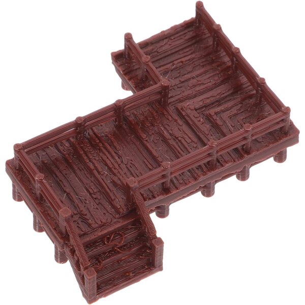 IMIKEYA Miniatura Ponte Ornamentale Cinese Vintage per Acquario e Bonsai 6,2x5,3x2 cm