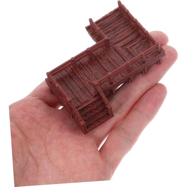 IMIKEYA Miniatura Ponte Ornamentale Cinese Vintage per Acquario e Bonsai 6,2x5,3x2 cm