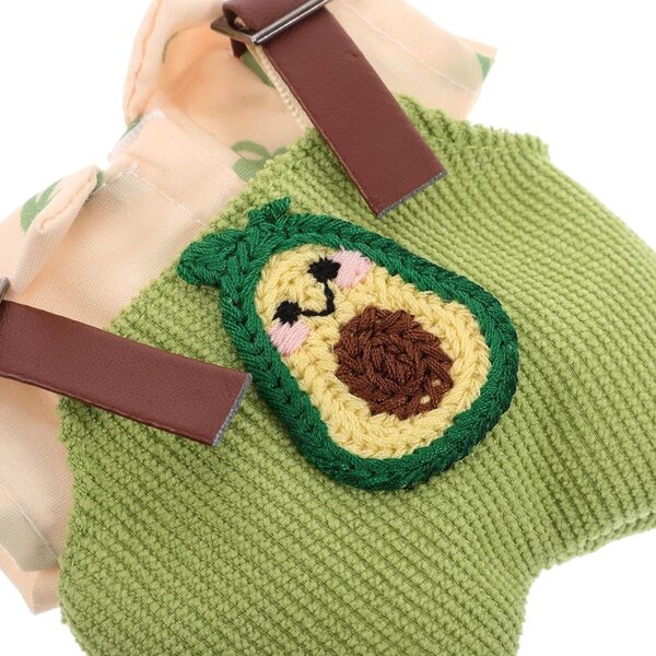 Beaupretty Set Tutina Avocado e Cappellino Baseball per Bambole in Peluche Mini Estivo