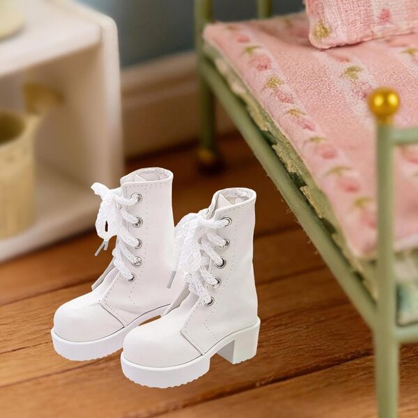 F Fityle 1:3 Puppenschuhe, lässige PU-Stiefel für 24-Zoll-Actionfiguren