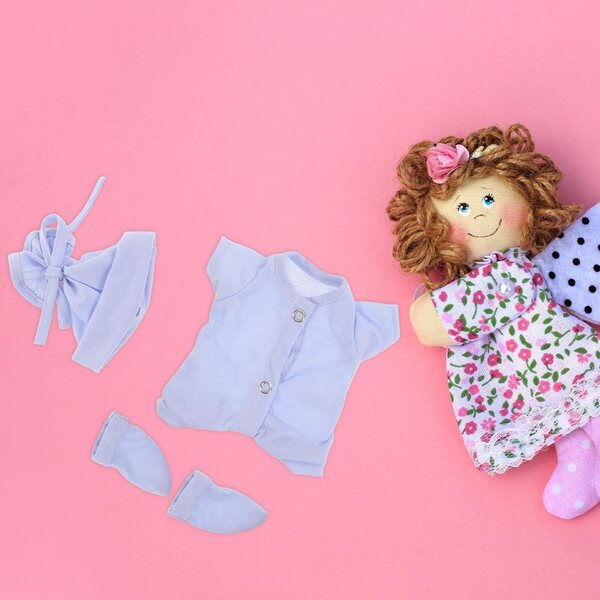 BESPORTBLE Set Vestiti in Cotone per Bambole 25 cm con Cappello - Abbigliamento Invernale e Natalizio