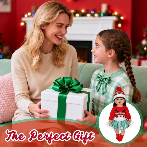 Abiti per Bambole di Natale YAEGIMHT - Completo Festivo per Bambole