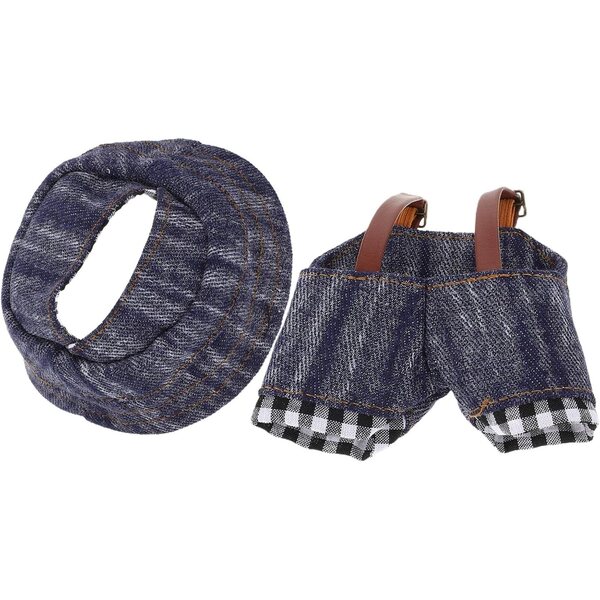Set Abiti in Denim Alasum per Bambole e Orsetti – Tuta e Cappello Cowboy DIY