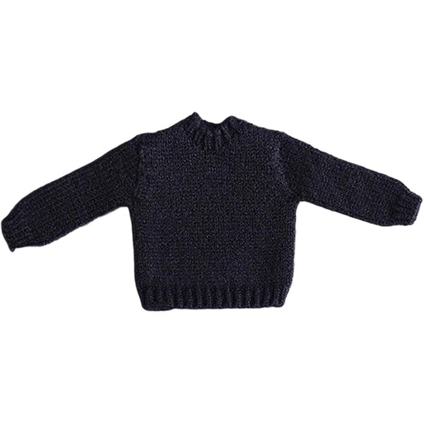 Pullover für Actionfigur 1/12 Hellery | Mini-graues Strick-Sweatshirt