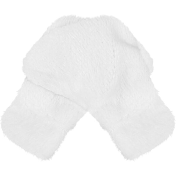 Calzini per Bambole in Miniatura Peluche Bianchi 6x4 cm Accessori per Feste e Gioco
